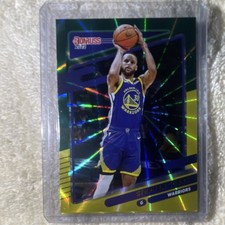 Panini 2021-22 Donruss Stephen Curry Green/Yellow  Parallel #68
