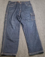 Vintage Fubu Carpenter Jeans Mens 42x34 Blue The Collection Wide Leg Y2K Skater