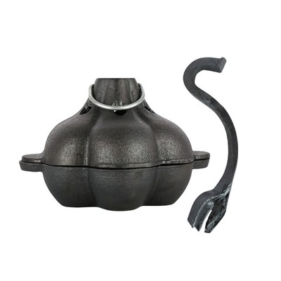 Gusseisen Bräter Outdoor Grill Camping Mahlzeiten einfache Bedienung fester Griff