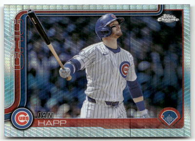 2025 Topps Chrome MLB No. 144 Ian Happ Hyper Refractor
