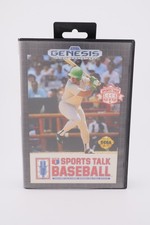 Sports Talk Baseball (Sega Genesis, 1992) Good Condition! CIB w/ Pamphlet