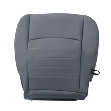 Driver Side Bottom Leather Seat Cover Gray Compatible with 2013-2018 Dodge Ra...
