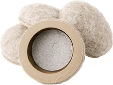 4 Pack 1.25" round Felt Self-Stick Furniture Sliders
