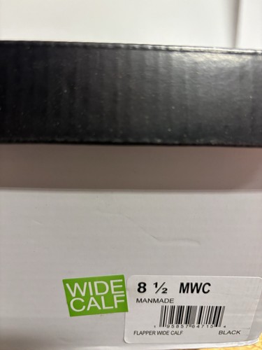 Dolce Vita Damen Flapper, schwarze kniehohe Stiefel, Größe 8,5M, weite Wade - Bild 8 von 8