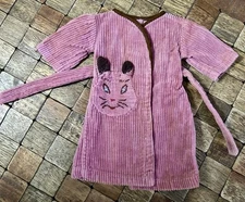Vintage 50’s Adorable Cat Face Pocket Doll Housecoat