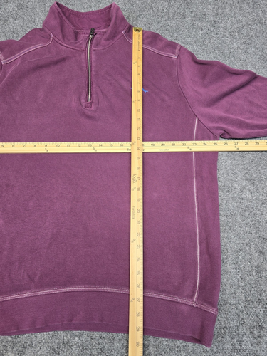 Tommy Bahama Sweater Mens XL Quarter Zip Pullover Marlin Casual - Picture 6 of 9