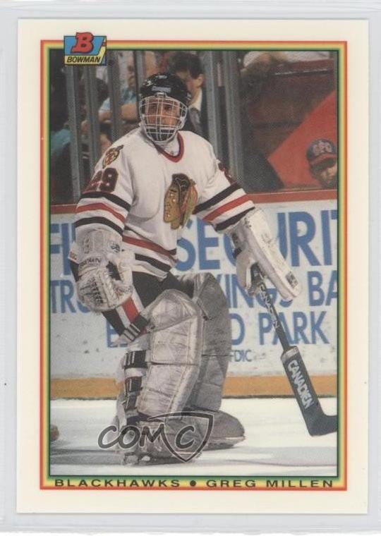 1990-91 Bowman Tiffany Greg Millen #3 0j0