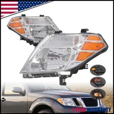 Lr For 2008 2009 2010 2011 2012 Pathfinder Headlights Headlamps Chrome Durable
