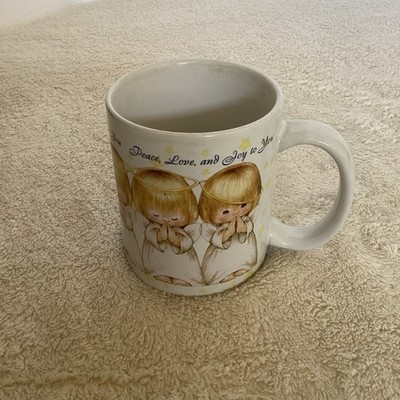Christian coffee cup  peace love and joy to you  Read Description