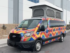 2023 Ford Transit AWD Pop Up Camper Van RV Class B Motorhome Kitchenette bidadoo