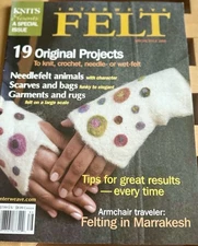 Interweave Felt Magazine Special Issue 2008 Knitting Felting Pattern Needlefelt