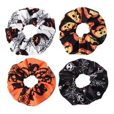 4pcs Halloween Hair Ties Elastics Scrunchies 11.5 x x 1cm, Color 10
