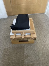 Kit art de voyage dans étui en bois avec autre étui avec chevalet pop up 