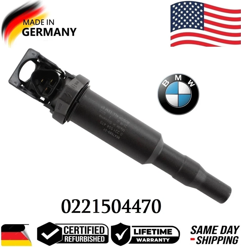 ✅ GENUINE BOSCH 8x Ignition Coils For 2011-2018 BMW 2.0L 3.0L 4.4L #0221504470 Foto 2 de 2