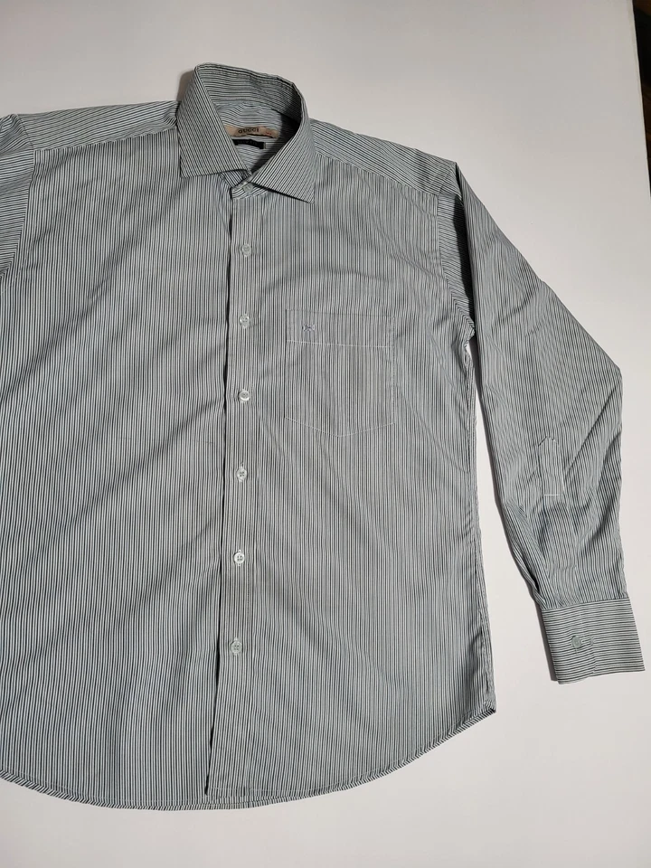 (#9) Gucci  Long Sleeve Button Down Striped Size Women's 16 Slim Fit  - Image 4 of 4