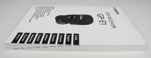 Canon GPS Receiver GP-E1 Instruction Manual / User Guide (9 Languages) - Picture 4 of 6