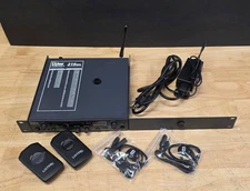 Listen Technologies LT800-216 Stationary RF Transmitter, 216MHz w/ belt packs x2