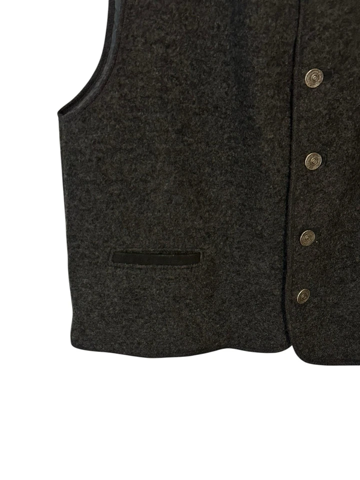 Chaleco de Lana Trachten Landhaus Mode Vintage Alemán Caza Octubre Fiesta Botones 62. Foto 4 de 4