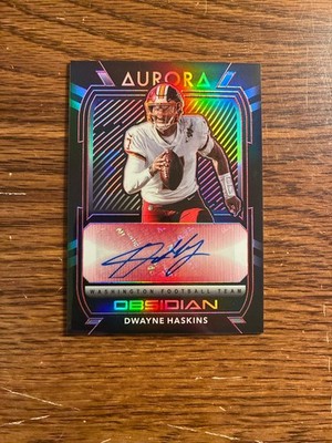 2020 Panini Obsidian - Aurora Autographs Dwayne Haskins #AA13 Red 10/10(AU)