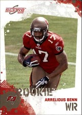 2010 Score #308 Arrelious Benn RC Rookie Card. rookie card picture