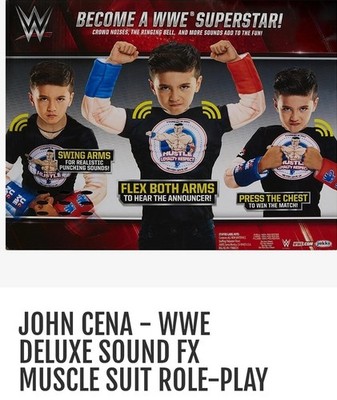 WWE Deluxe SFX John Cena Muscle Suit Costume With Sounds
