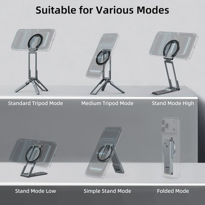 360° Rotation Magnetic Thin Pock Phone Holder Fold MagSafe iPhone Magnet US