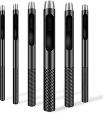 6PCS Leather Hole Punch Set (1.5Mm-5Mm) | Industrial Grade Stainless Steel Belt