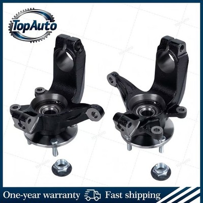 For 2006 2007 2008 2009-2011 Ford Focus Front Steering Knuckle+Wheel Hub Bearing
