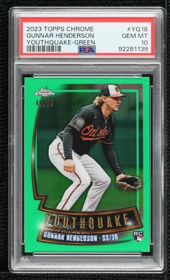 2023 Chrome Youthquake Green Refractor 40/99 Gunnar Henderson Rookie RC 09un