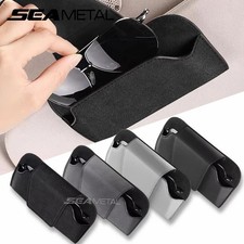 Car Sunglasses Holder Sun Visor Glasses Case Suede Protective Box