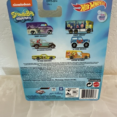 2014 Hot Wheels Pop Culture Nickelodeon 34 Dodge Delivery (SpongeBob SquarePants - Picture 4 of 4