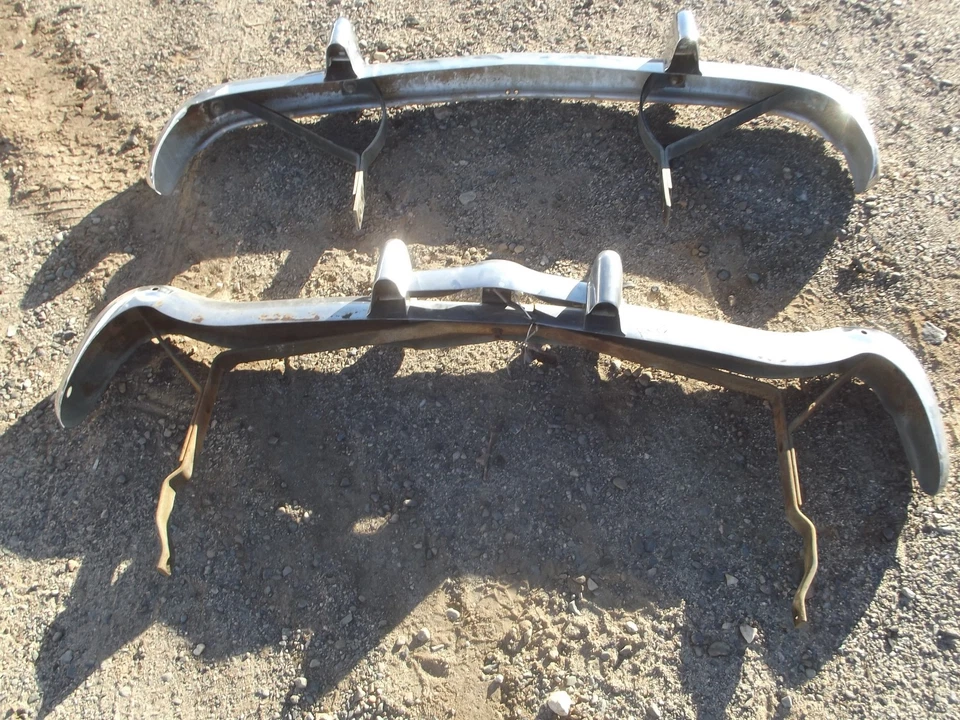 1954 CHRYSLER NEW YORKER DELUXE ПЕРЕДНИЙ И ЗАДНИЙ БАМПЕР С КРОНШТЕЙНАМИ mopar hemi - Изображение 4 из 4