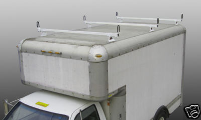 Flat top utility van box 3pc 84'' Ladder Van ROOF Rack BLACK M2202B x3