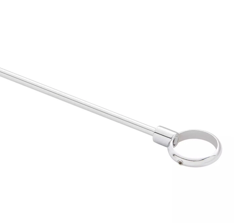 Barra de cortina de ducha de esquina de herrajes exclusivos 30"x60" - cromada Foto 4 de 4