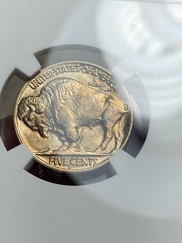 1938 D/D Buffalo Nickel 5c NGC MS 67 Overdate Gorgeous Golden Toning - Picture 6 of 8