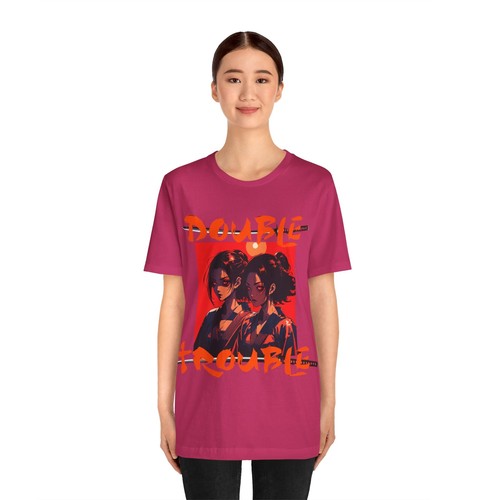 Asian Manga Samurai Girls Portrait T-shirt, Onna-musha Illustration Tee, Unisex - Picture 149 of 168