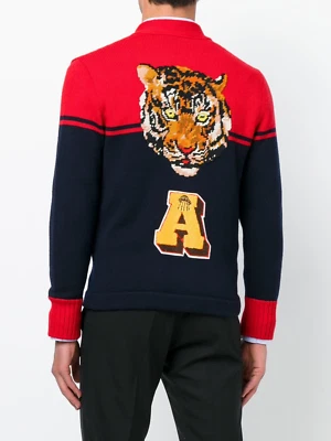 GUCCI INTARSIEN CARDIGAN KNITWEAR JUMPER PULLI STRICK JACKE PULLOVER PULLOVER XS - Bild 1 von 4
