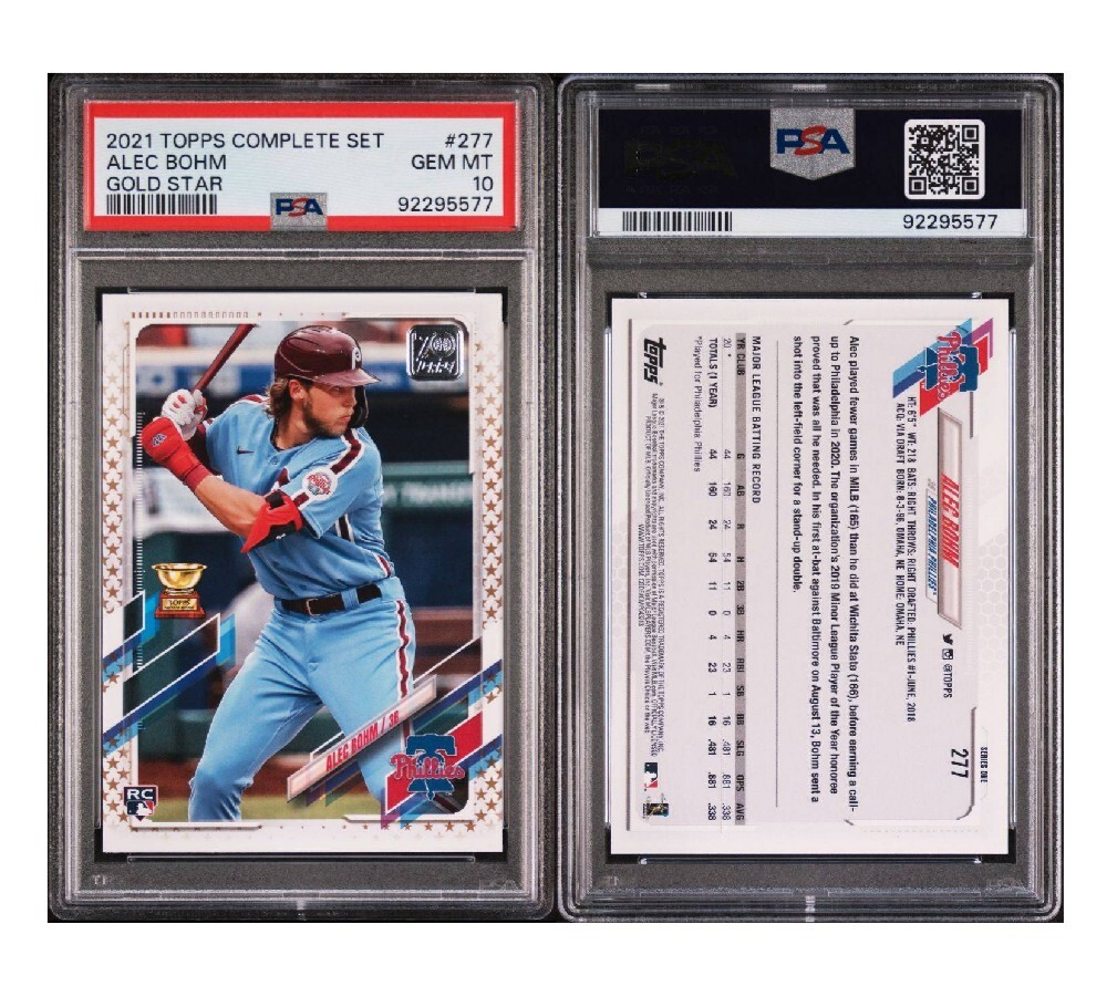 ALEC BOHM　TOPPS FIVE STAR ＆  GOLD LABEL 2021 Topps Factory Set Gold Stars Alec Bohm Rookie