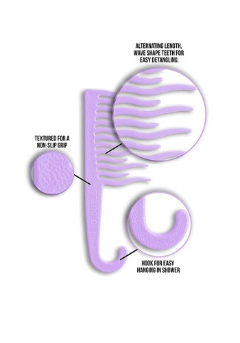 XO Curls Shower detangling | Hair comb (Lavender, Pack Of 1) for women - Picture 3 of 6