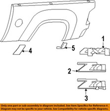 GM OEM Pick Up Box Bed-Stone Deflector Guard Left 15952191