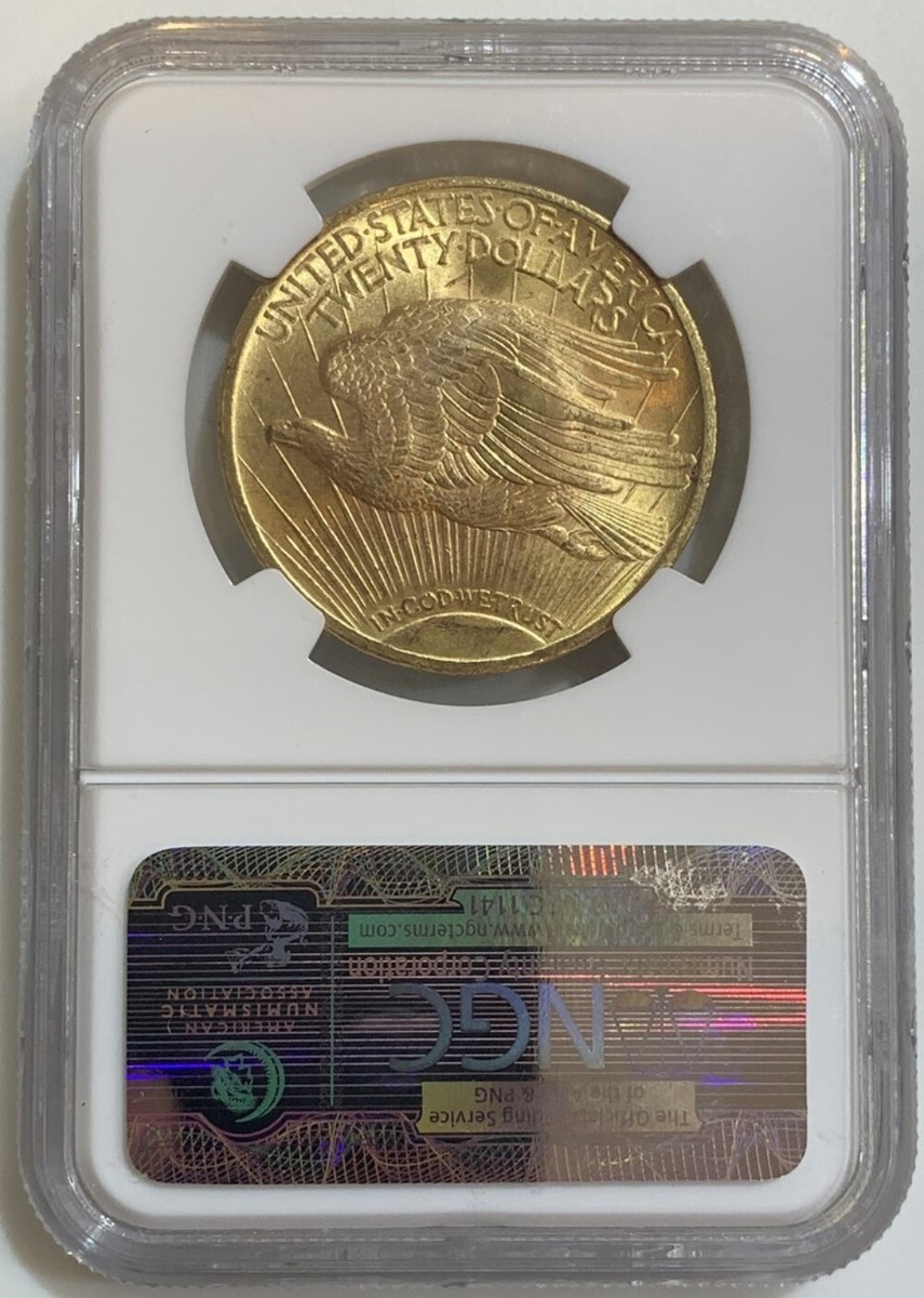 1924 NGC MS-64 CAC $20 Gold Double Eagle Saint Gaudens Coin | eBay