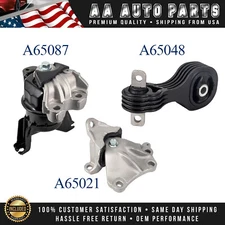 3pcs Engine Motor & Transmission Mount for 2012-2013 Honda Civic l4 1.8L AUTO