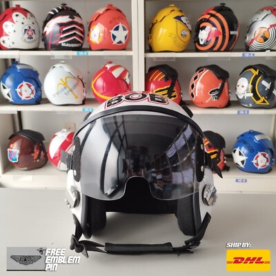 TOP GUN MAVERICK 2020 BOB HGU-33 FLIGHT HELMET MOVIE PROP USN PILOT AVIATOR +...