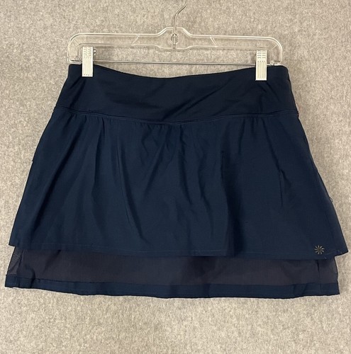 ATHLETA Tennis Skirt Skort Sz Small Blue Run Pockets Shorts Active