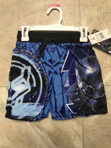 Marvel - Boys Black Panther Swim Trunks Shorts - Size XS 5/6 - Picture 1 of 4