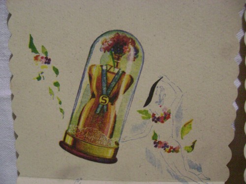 SCHIAPARELLI paris carte parfumée parfum shocking - Picture 3 of 5