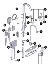 #J Genuine Moen Soap Dispenser Push Pump Spot Resist Stainless 196229SRS