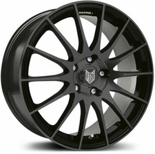 17" FOX FX004 Alloy Wheels 4x108 Black fits Peugeot 207 208 307 308