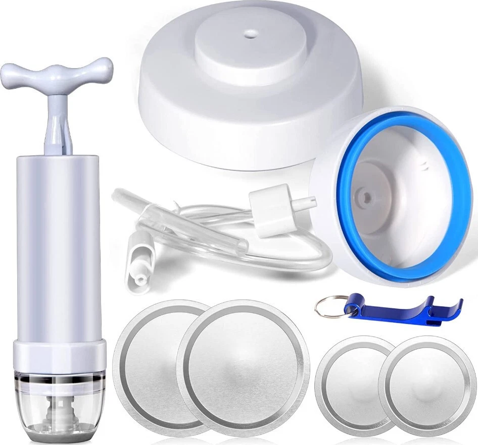 Mason Jar Vacuum Sealer Kit for Foodsaver Food Saver Jar Sealer Pump Can Opener