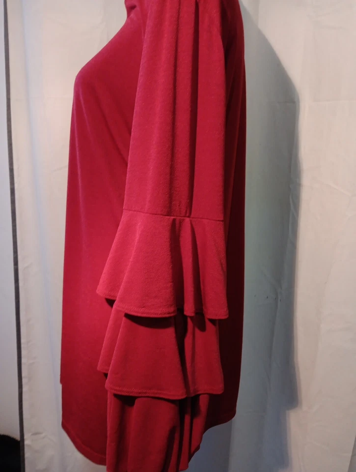 Top túnica retro Slinky Brand años 70 90 para mujer mangas BOHO elásticas talla L Foto 3 de 4